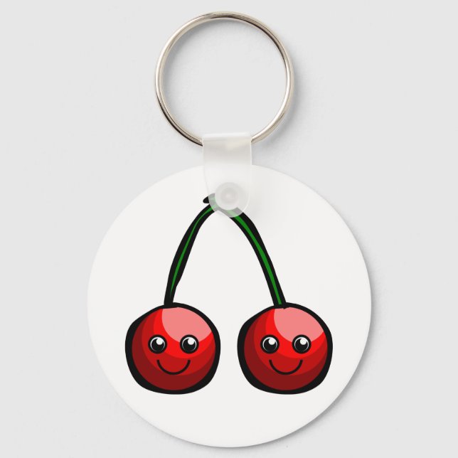 Porte-clés Cute Porte - clé Cerises (Recto)