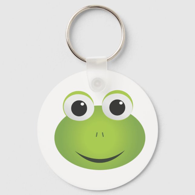 Porte-clés Cute Porte - clé de grenouille caricature (Recto)
