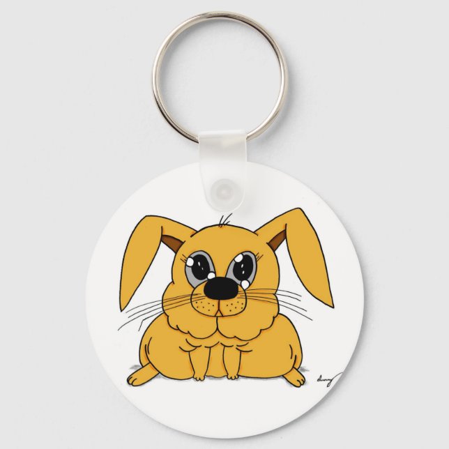Porte-clés Cute Porte - clé lapin gras (Recto)