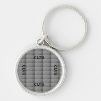 PORTE-CLÉS CUTE_ PORTE - CLÉ NOIR ET GRIS PROFOND