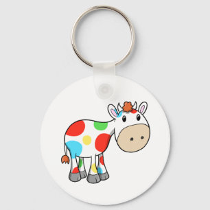 Porte-clés Cute Porte - clé Rainbow Cow