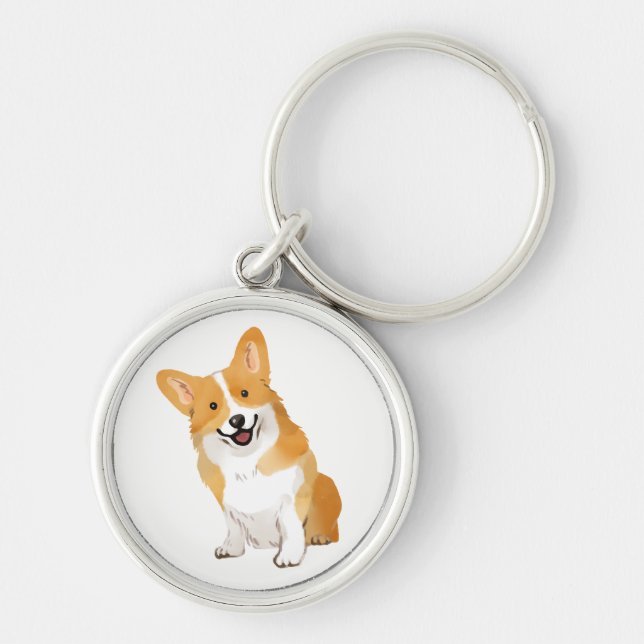 Porte-clés Cute Puppy Dog Poison Pembroke Welsh Corgi (Devant)