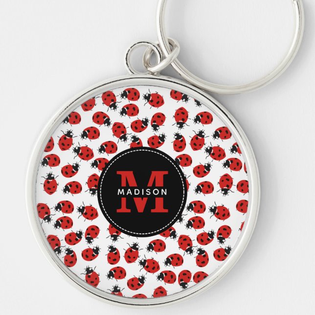 Porte-clés Cute Red Ladybug Pattern   (Devant)