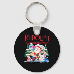 Porte-clés Cute Rudolph Le Renne Rouge Nosé Spécifications de