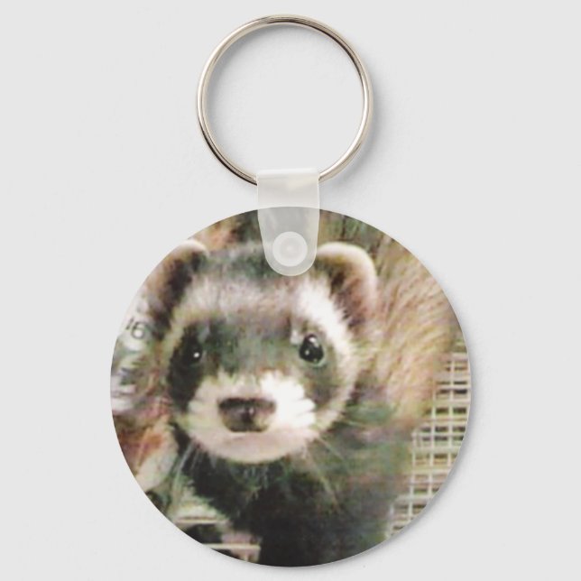 Porte-clés Cute Sable Ferret (Recto)