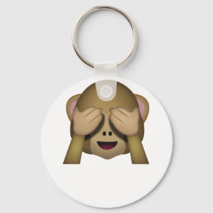 Porte-clés Cute See No Evil Monkey Emoji