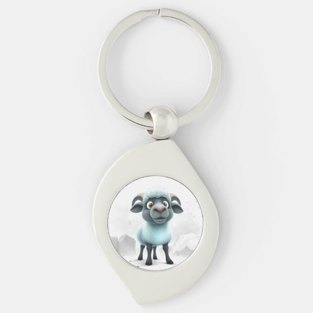 Porte-clés Cute Sheep Cozy Design (Devant)
