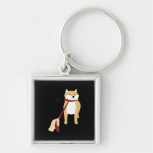 Porte-clés Cute shiba inu   Nope chien drôle design