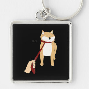 Porte-clés Cute shiba inu Nope chien drôle design