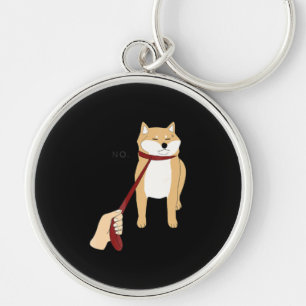 Porte-clés Cute shiba inu Nope chien drôle design