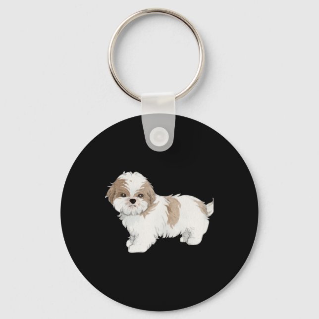 Porte-clés Cute Shih Tzu Puppy (Recto)