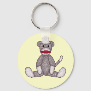 Porte-clés Cute Sock Monkey Key Chain
