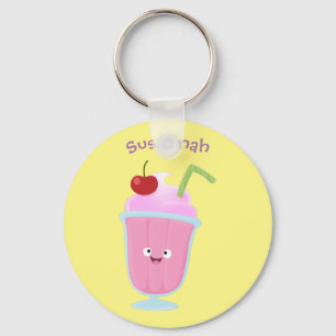 Porte-clés Cute strawberry ice cream sundae cartoon