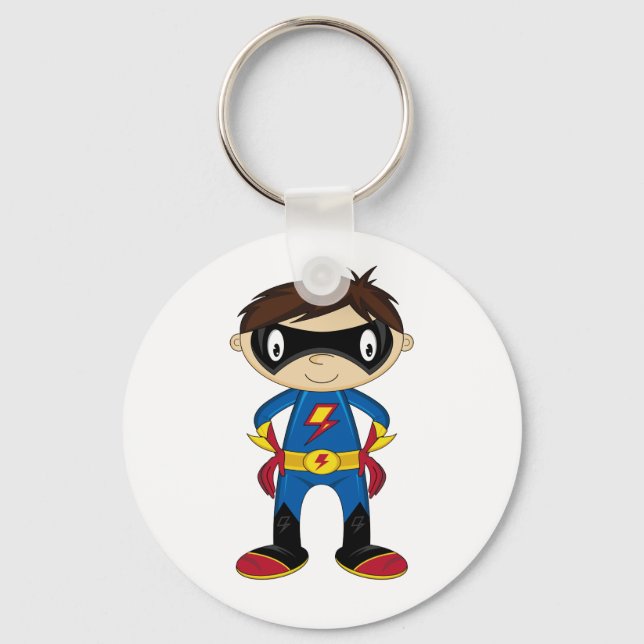 Porte-clés Cute Superhero Boy (Recto)