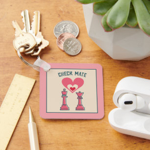 Porte-clés Cute Sweet Retro Funny Checny Chevalier Cadeaux Va