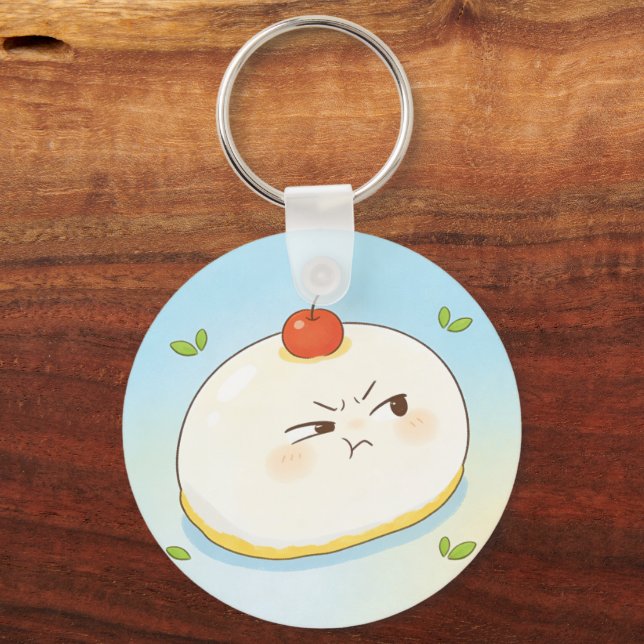 Porte-clés Cute Tamago Tofu Keychain (Recto)