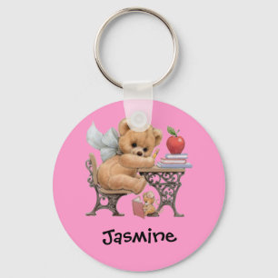 Porte-clés Cute Teddy Bear Personalized Name Gift