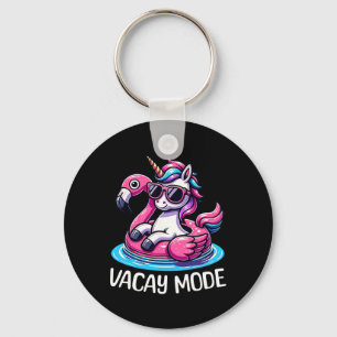 Porte-clés Cute Unicorn Vacay Mode Amusant Famille Vacances E