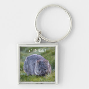 Porte-clés Cute Wombat Wildlife Animal Australie Green