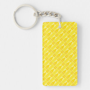 Porte-clés Cute Yellow Crayon Artsy Motif
