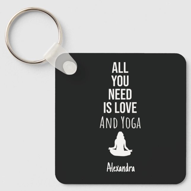 Porte-clés Cute Yoga Gifts For Yogi Lover Personalized (Recto)