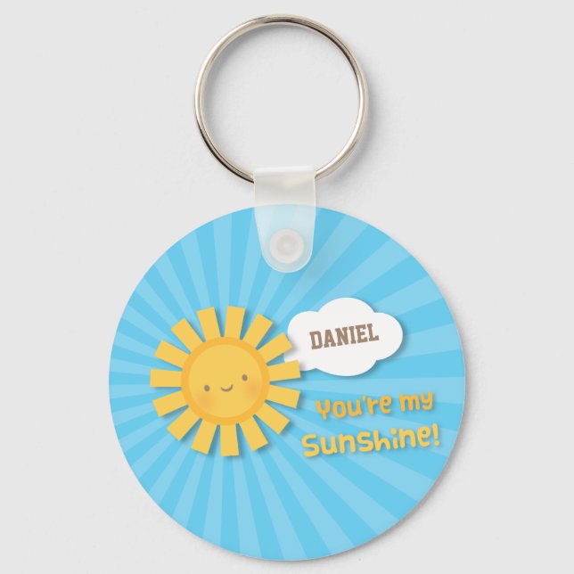 Porte-clés Cute You Are My Sunshine Appréciation (Recto)