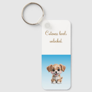 Porte-clés Cuteness Level Keychain – Custom Text & Photo