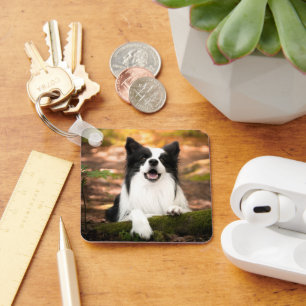 Porte-clés Cutest Baby Animals Black & White Border Collie