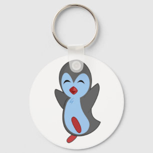 Porte-clés Cutest Happy Penguin Dancing to the music notes