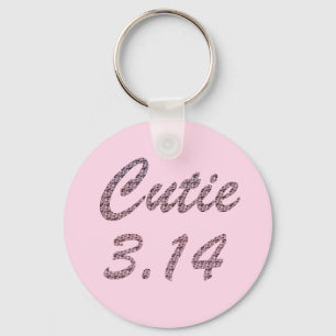 Porte-clés Cutie 3,14 Pi Jour Rose