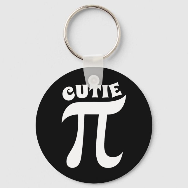 Porte-clés Cutie Pie Funny Pi Day Professeur de mathématiques (Recto)