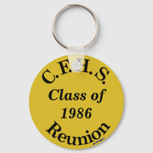 Porte-clés Cuyahoga Falls High School Réunion - clé or