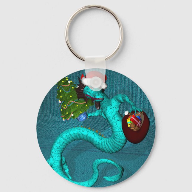 Porte-clés Cyan Dragon (Recto)