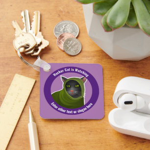 Porte-clés Cyber Fraude Sensibilisation Chat - Les hackers re