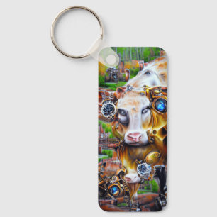 Porte-clés Cyber-vache vapeur