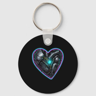 Porte-clés Cyberpunk Heart Valentine Pulse 