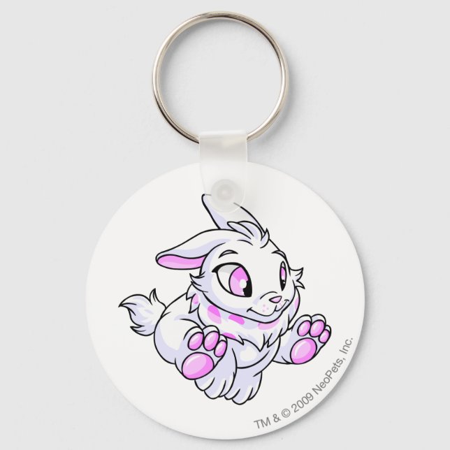 Porte-clés Cybunny blanc (Recto)