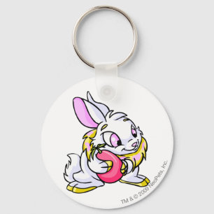 Porte-clés Cybunny jaune étreignant Negg