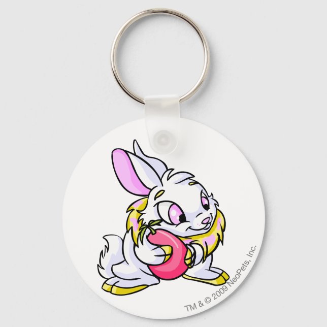 Porte-clés Cybunny jaune étreinte Negg (Recto)