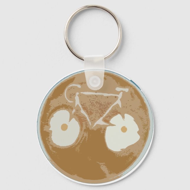 Porte-clés Cyclisme Art Latte (Recto)