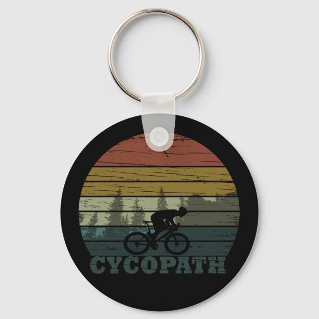 Porte-clés cyclisme hors route à vélo (Recto)