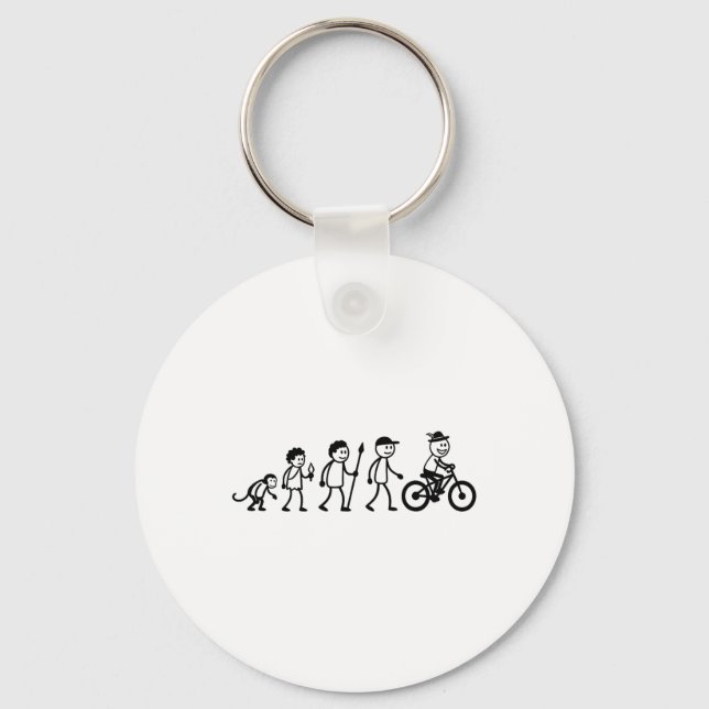 Porte-clés Cyclisme Mtb Bmx Vélo stick-figure Vtt  (Recto)