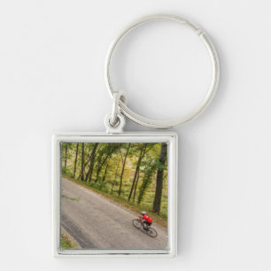 Porte-clés Cyclisme sur route rurale