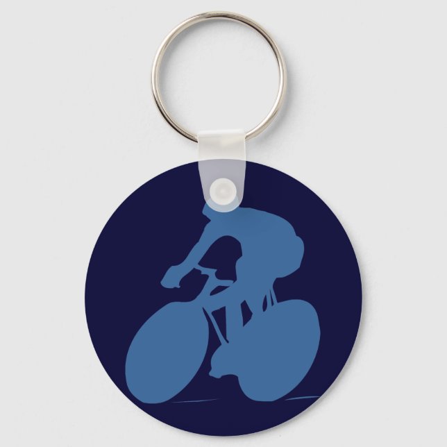 Porte-clés Cyclist Silhouette Key Chain (Recto)