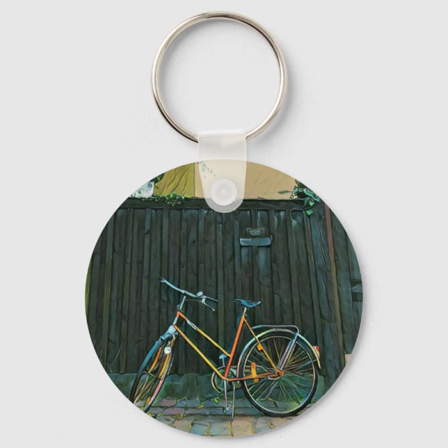Porte-clés Cyclistes cadeaux idées (Recto)