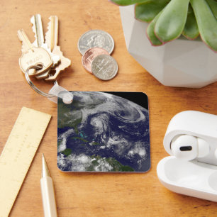 Porte-clés Cyclones Tropicaux Katia, Lee, Maria Et Nate.