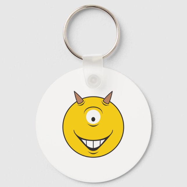 Porte-clés Cyclope Visage Monstrueux (Recto)