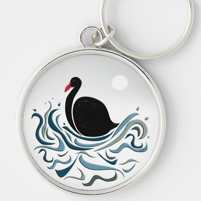 Porte-clés Cygne noir (Devant)