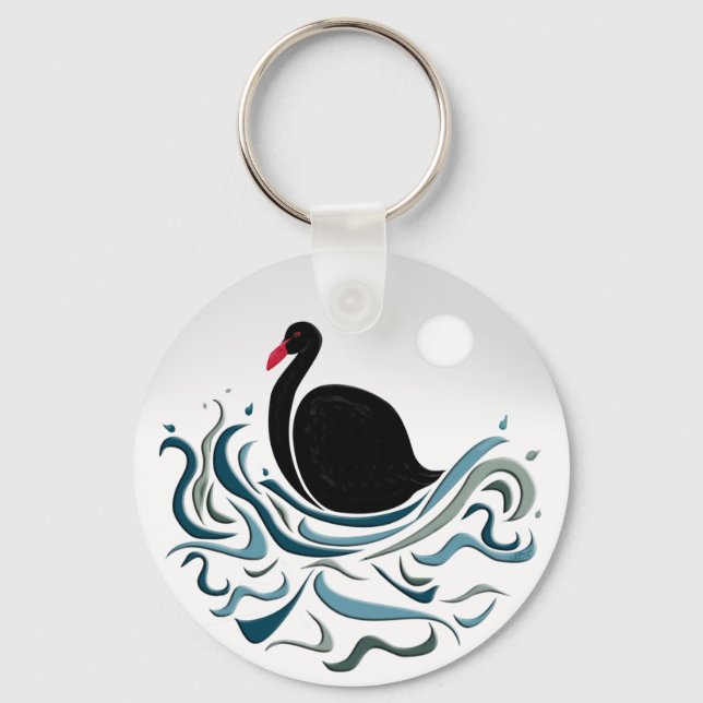 Porte-clés Cygne noir (Recto)