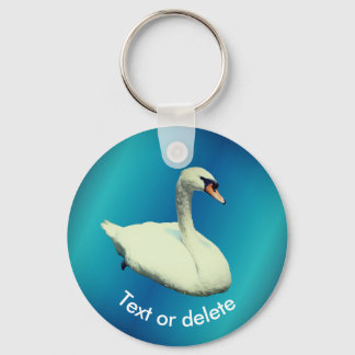 Porte-clés Cygne royal animal sauvage personnalisé